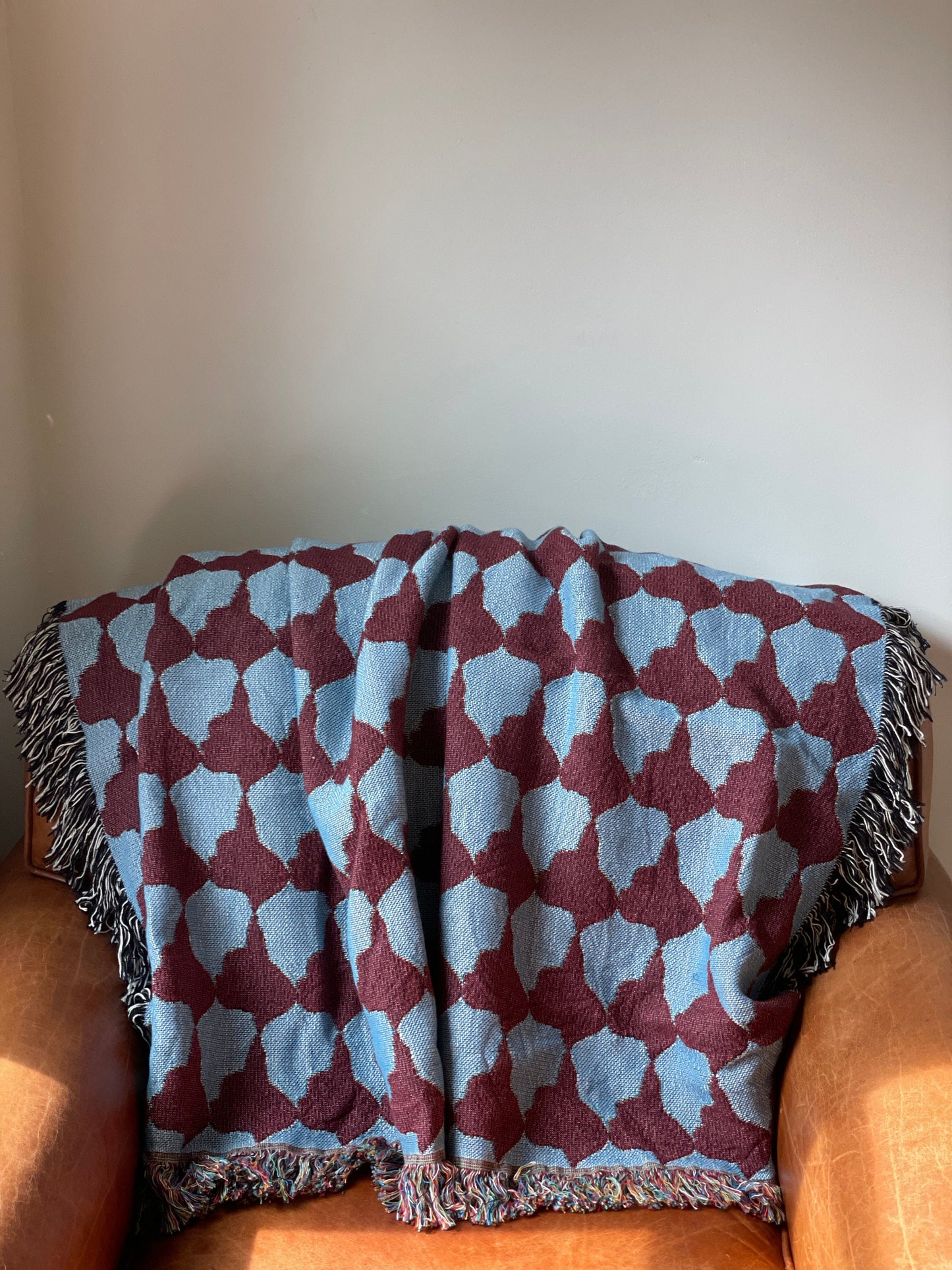 Custom Pet Blanket Gift for Dog Memorial Houndstooth Pattern Personalized for FRENCH BULLDOG 100% Cotton Pet Memory Blanket Made in the USA