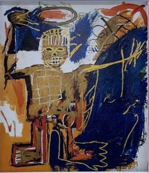 Basquiat Lithograph from 1991 Fine Art Gift for Her Original Modern Art Gift for Birthday Gift for Wedding FREE SHIPPING