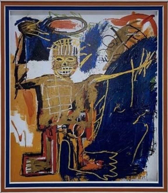 Basquiat Lithograph from 1991 Fine Art Gift for Her Original Modern Art Gift for Birthday Gift for Wedding FREE SHIPPING
