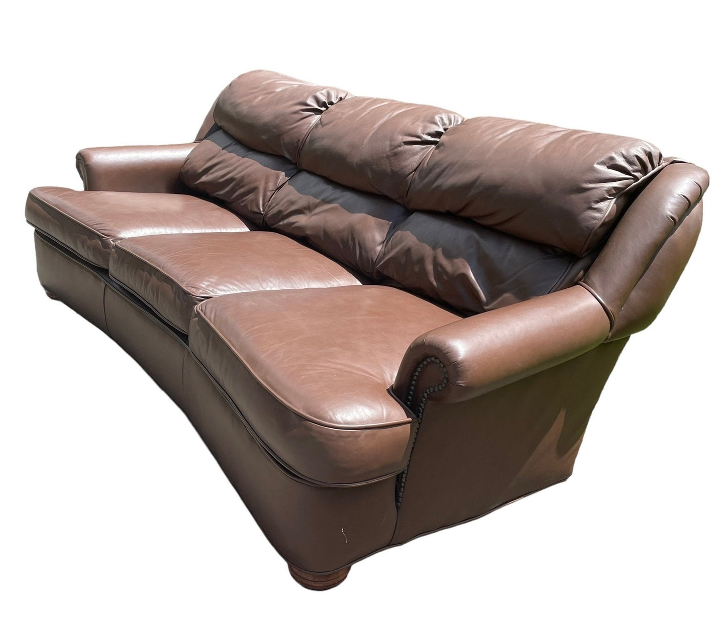 Brown Leather Couch Emerson Leather Luxury 3 Seater Sofa Vintage Like New Vintage Sofa in style of Ralph Lauren Leather Couch