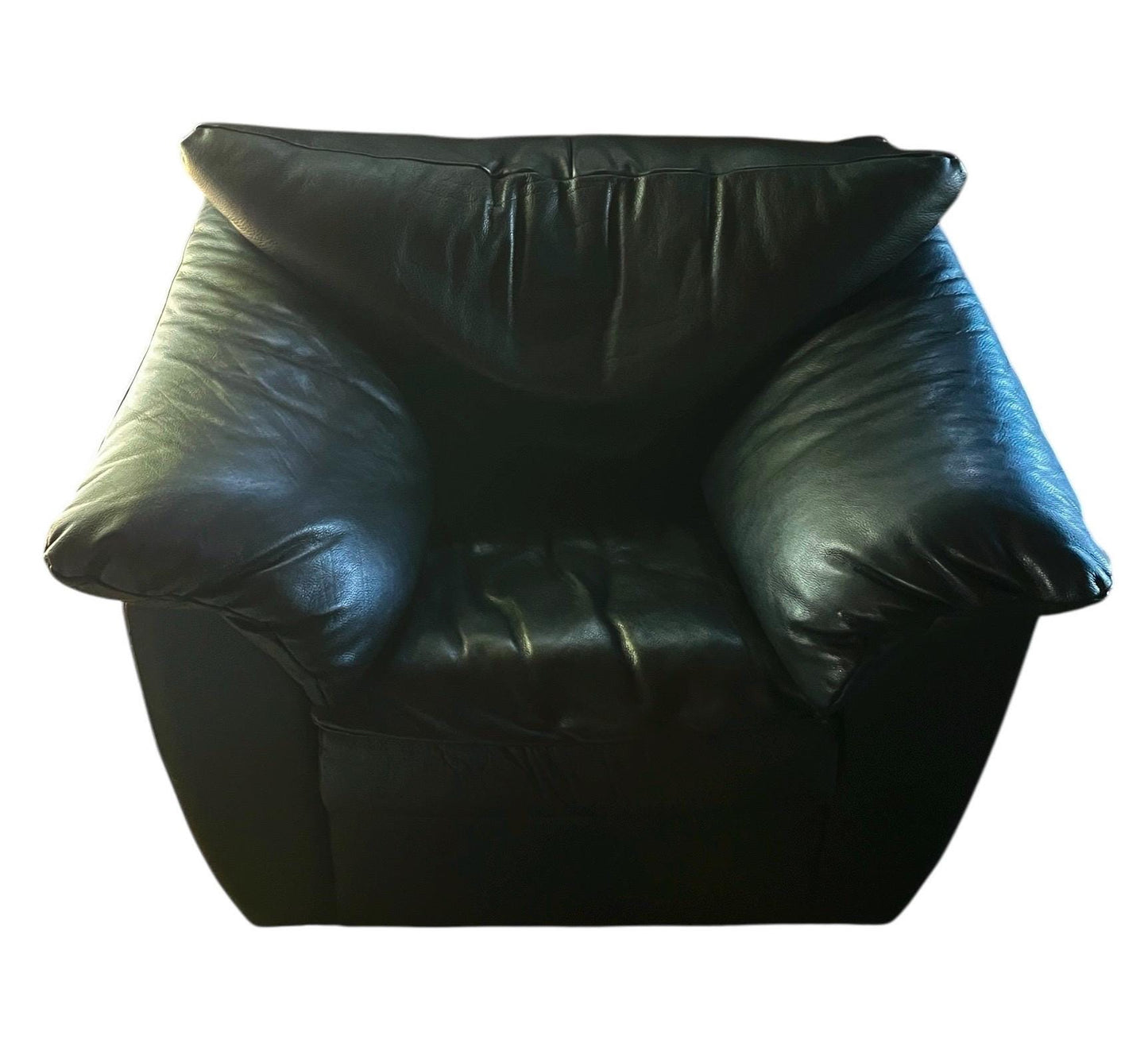 Black Leather Postmodern Armchair Vintage Black Postmodern Leather Armchair Postmodern Living Room Set Black Leather Style of Roche Bobois