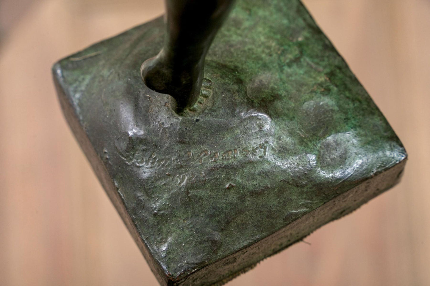 Art Deco Bronze Sculpture of Dancer 1923 Gorham Foundry by John Ramsey