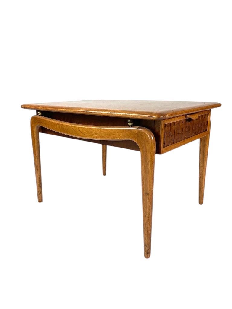Lane Perception Pair of Side Tables by Andre Bus Midcentury Modern Iconic Pair of End Tables by Lane