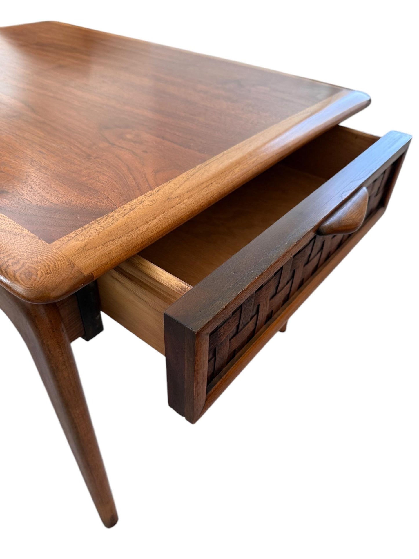 Lane Perception Pair of Side Tables by Andre Bus Midcentury Modern Iconic Pair of End Tables by Lane