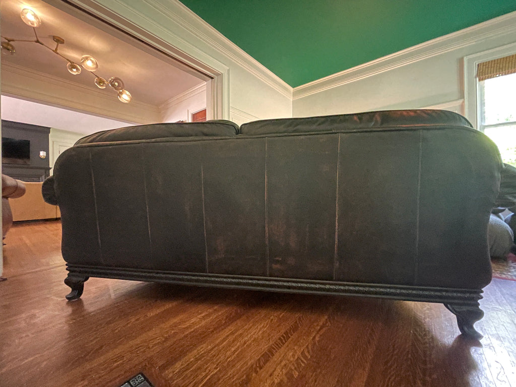 Bernhardt — Leather Sofa, Deep Seat