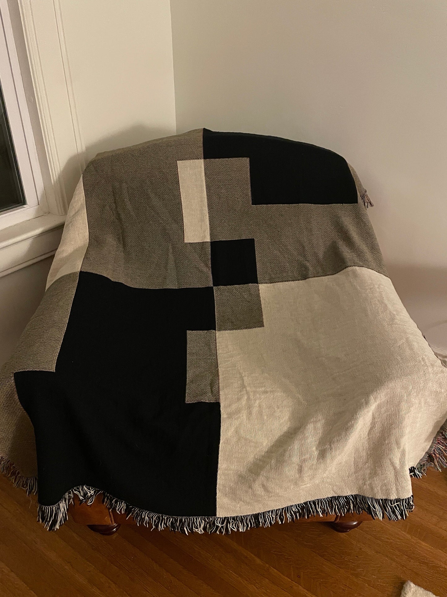 Varsity Letter Blanket Personalized Gift All Cotton Woven Throw Blanket Customized Gift for Personalized Name for Baby Shower Gift Blanket