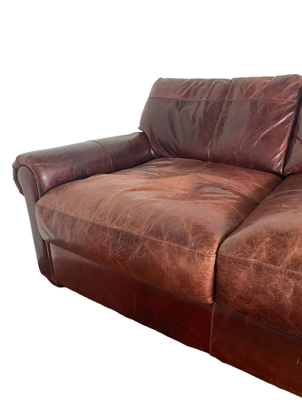 Restoration Hardware Style — Leather Sofa