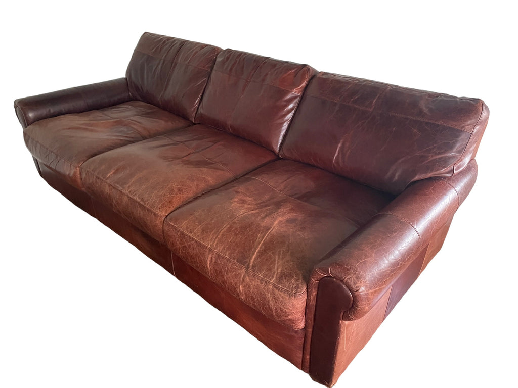 Restoration Hardware Style — Leather Sofa