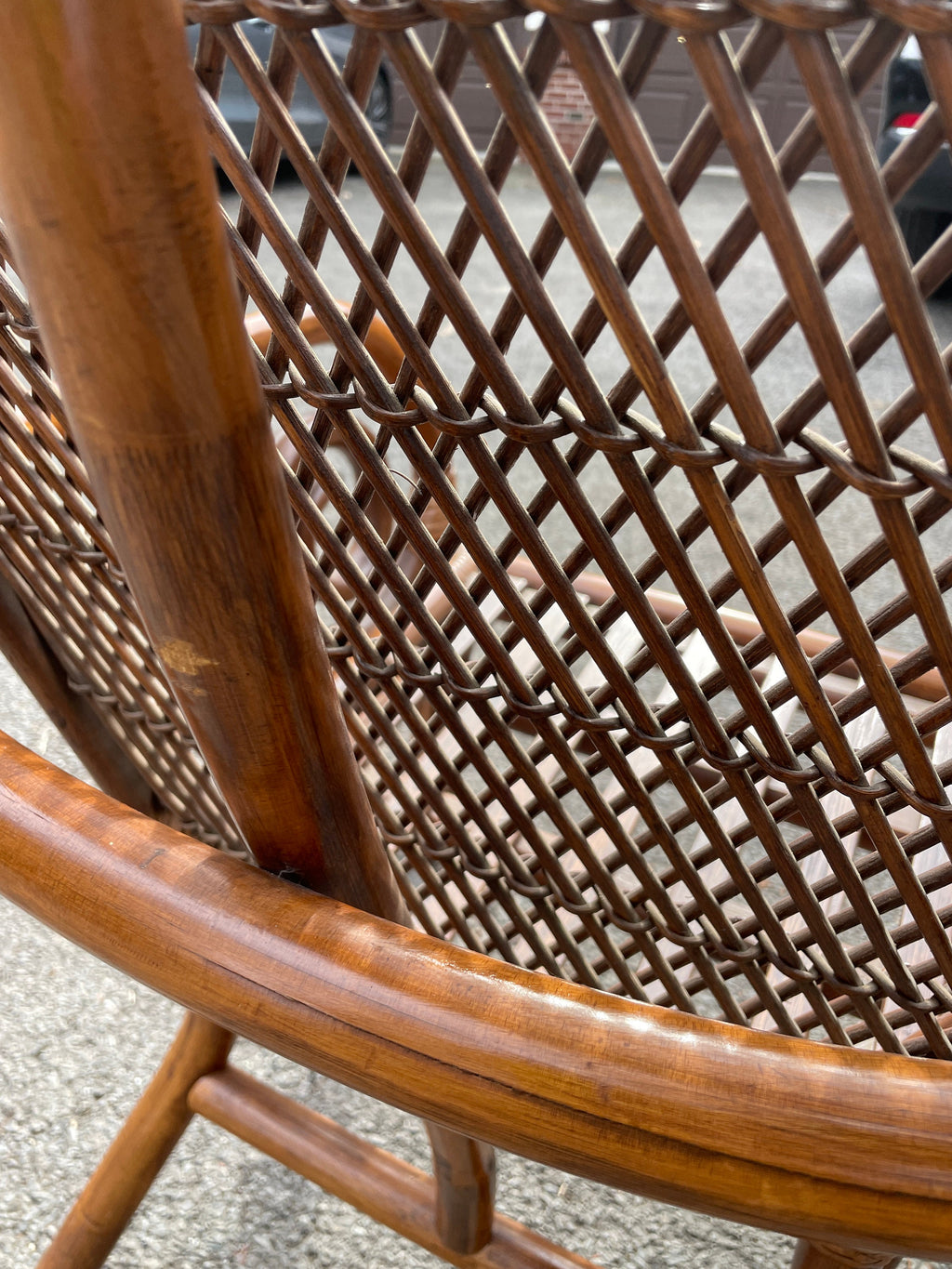 Peacock Chairs — Rattan Pair