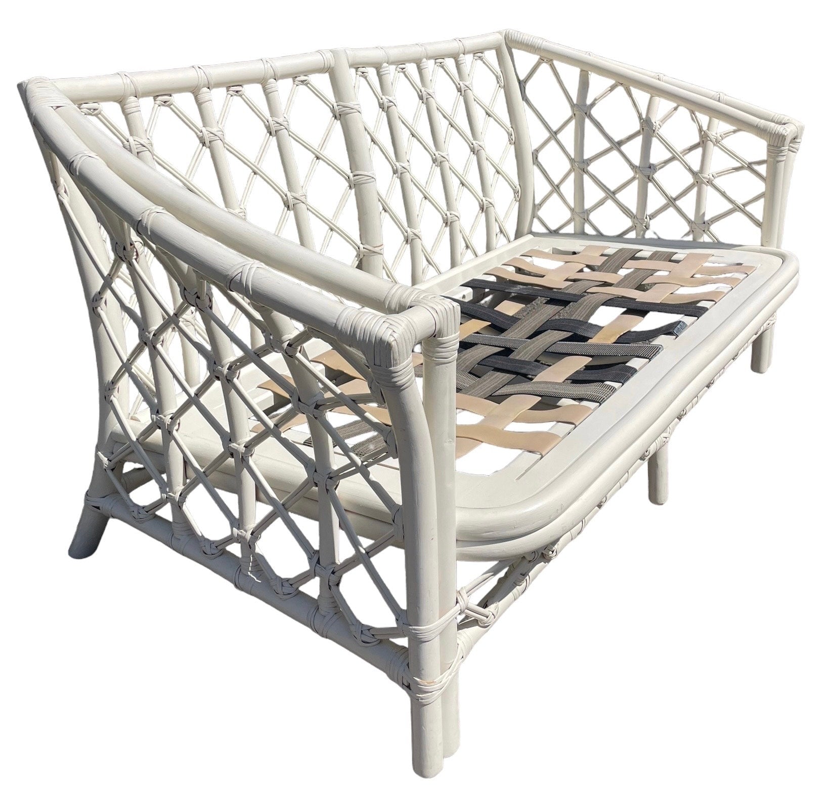 Ficks Reed — Rattan Sofa, 2 Seat