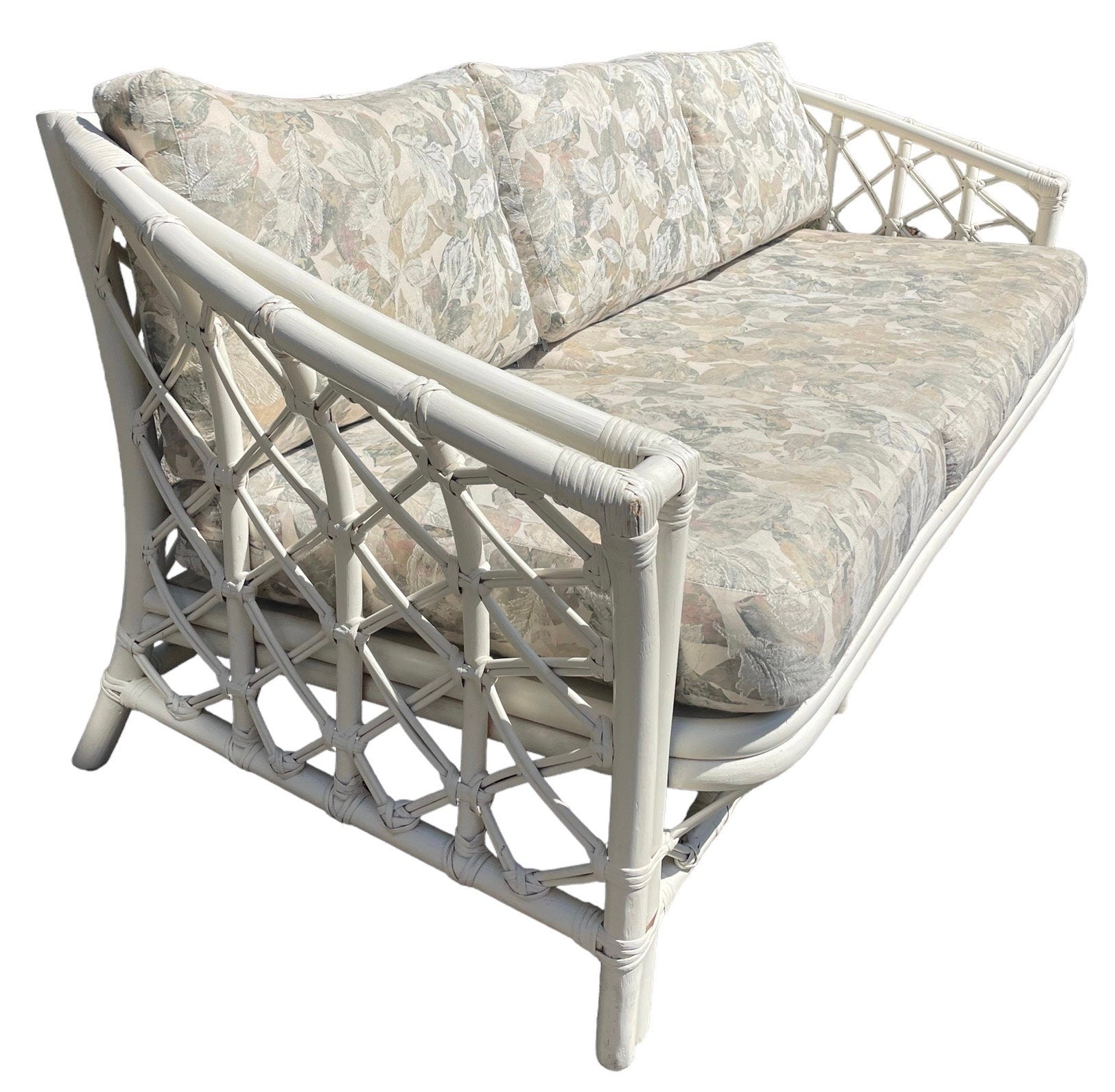 Ficks Reed — Rattan Sofa, 2 Seat