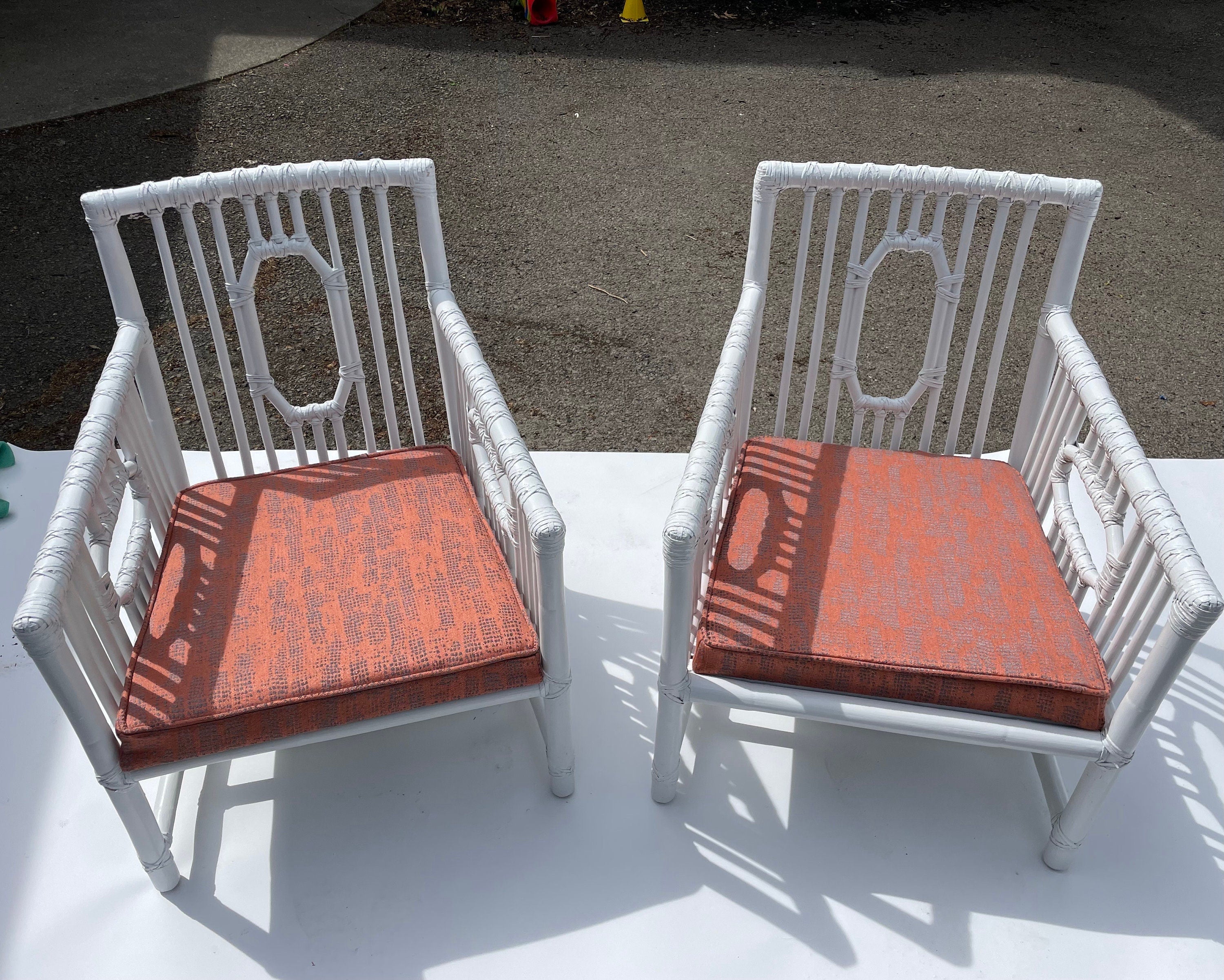 McGuire — Rattan Armchairs, Pair
