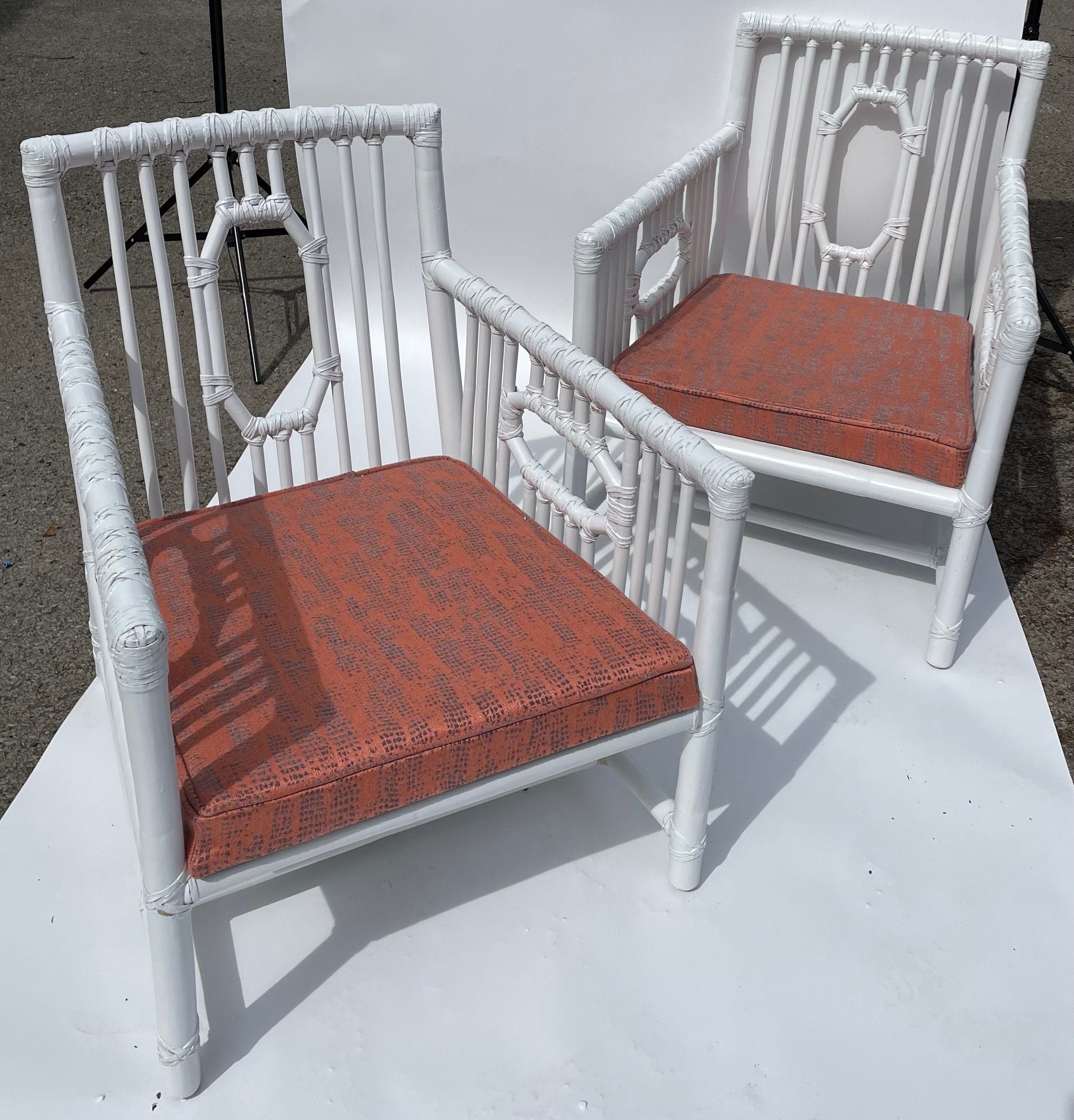 McGuire — Rattan Armchairs, Pair