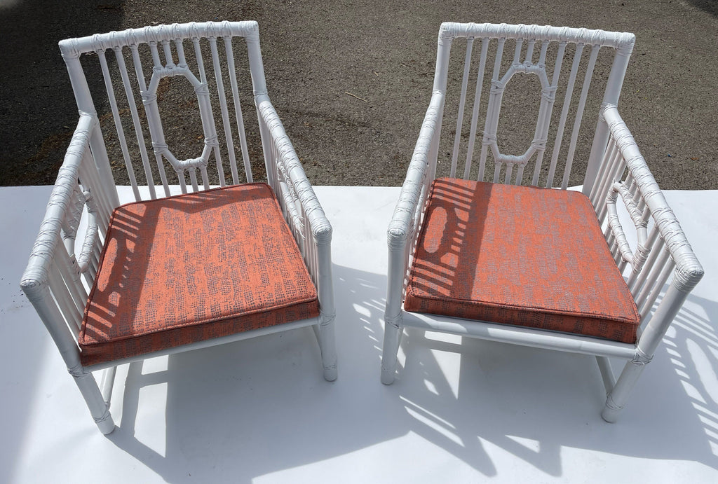 McGuire — Rattan Armchairs, Pair