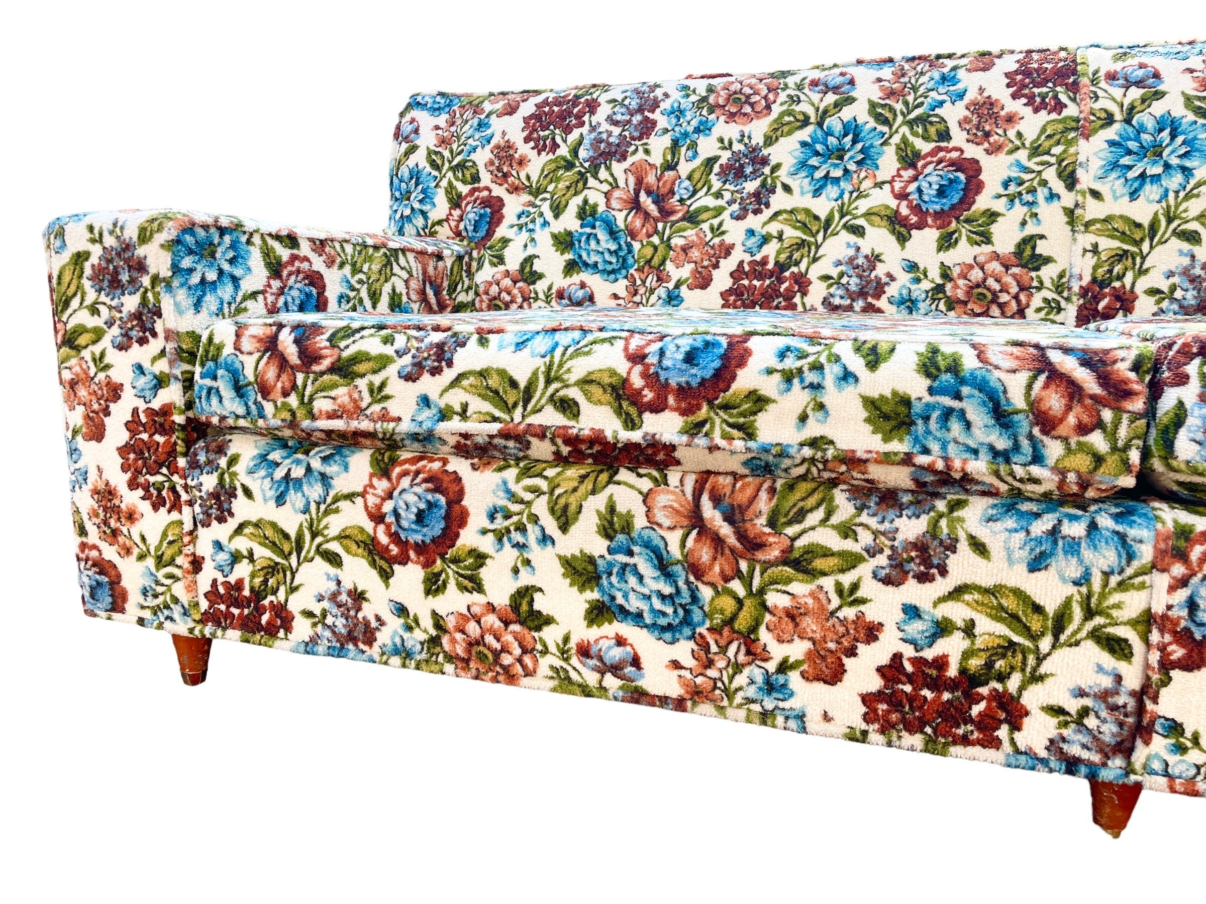 Floral Sofa — Upholstered Couch