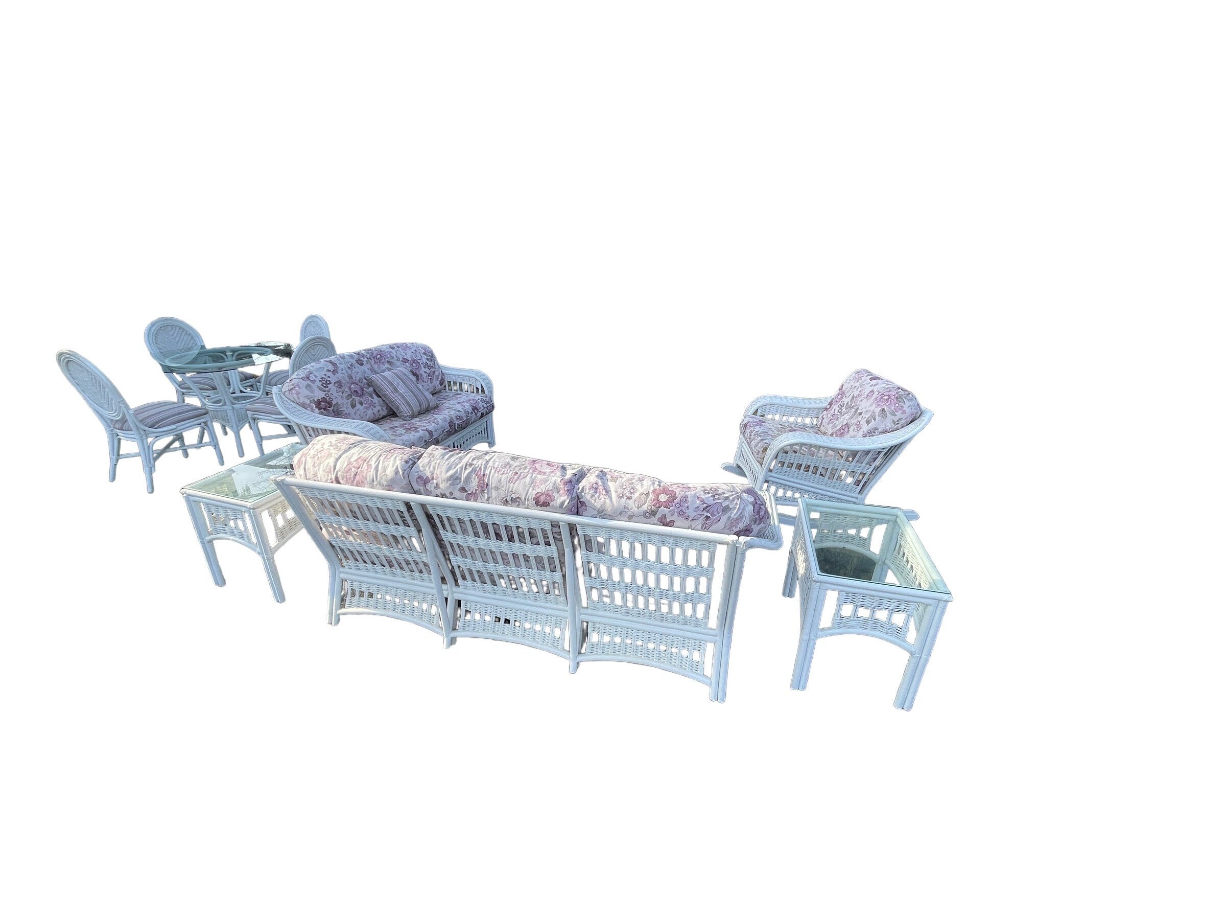 Ficks Reed Style — End Tables, Pair