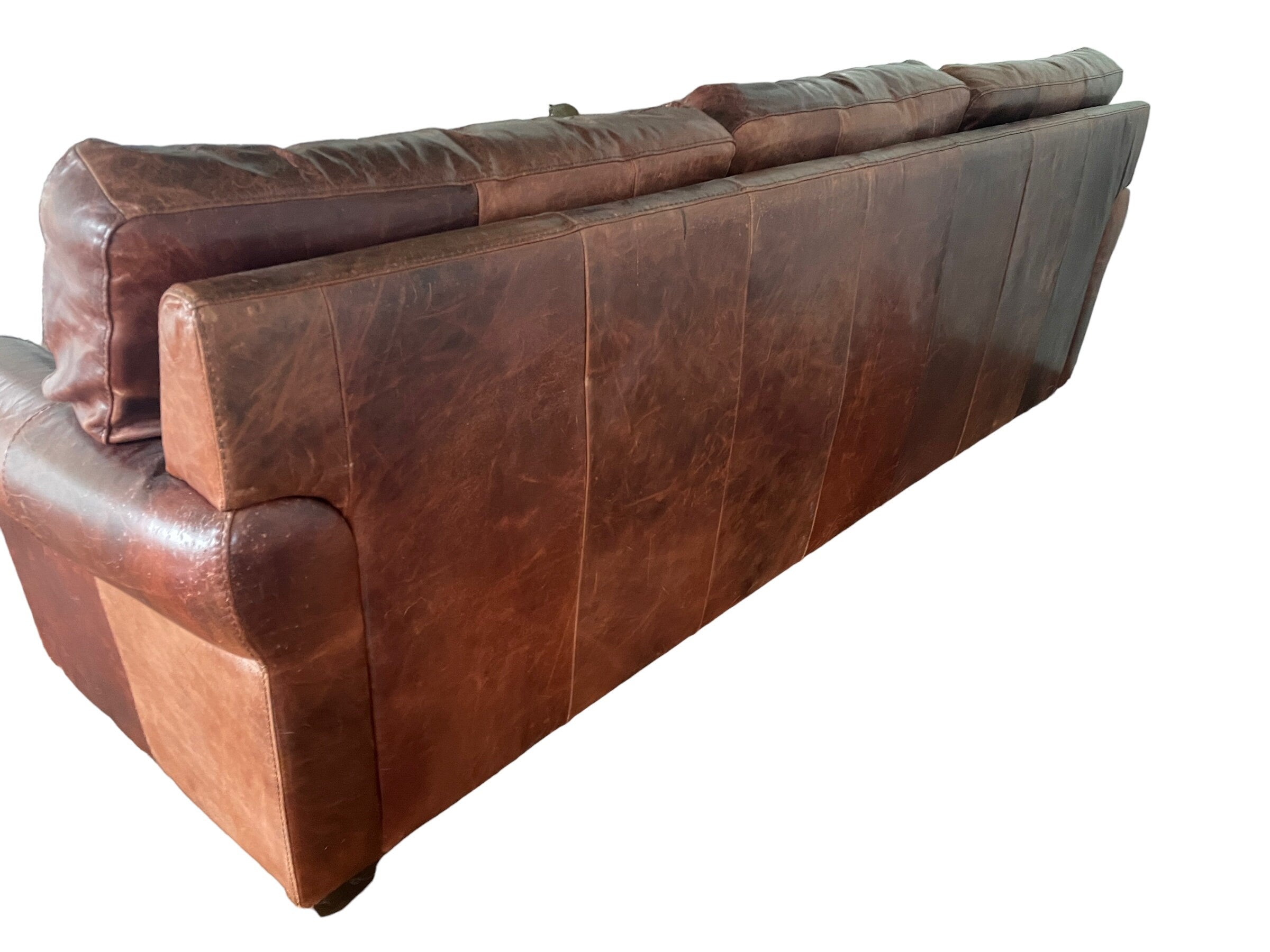 Restoration Hardware Style — Leather Sofa
