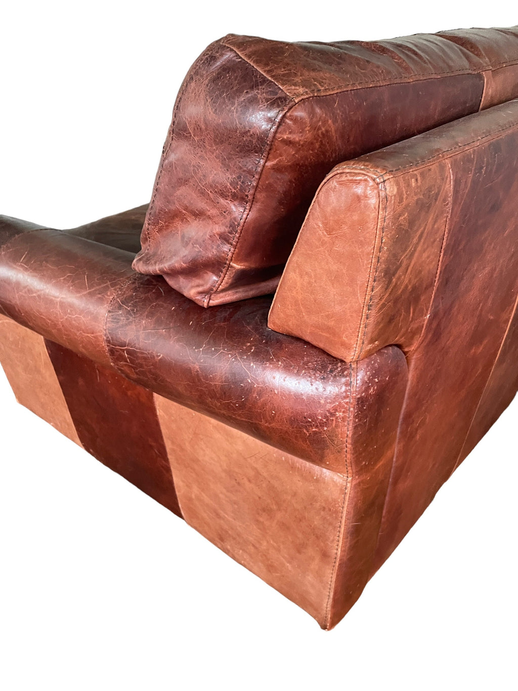 Restoration Hardware Style — Leather Sofa