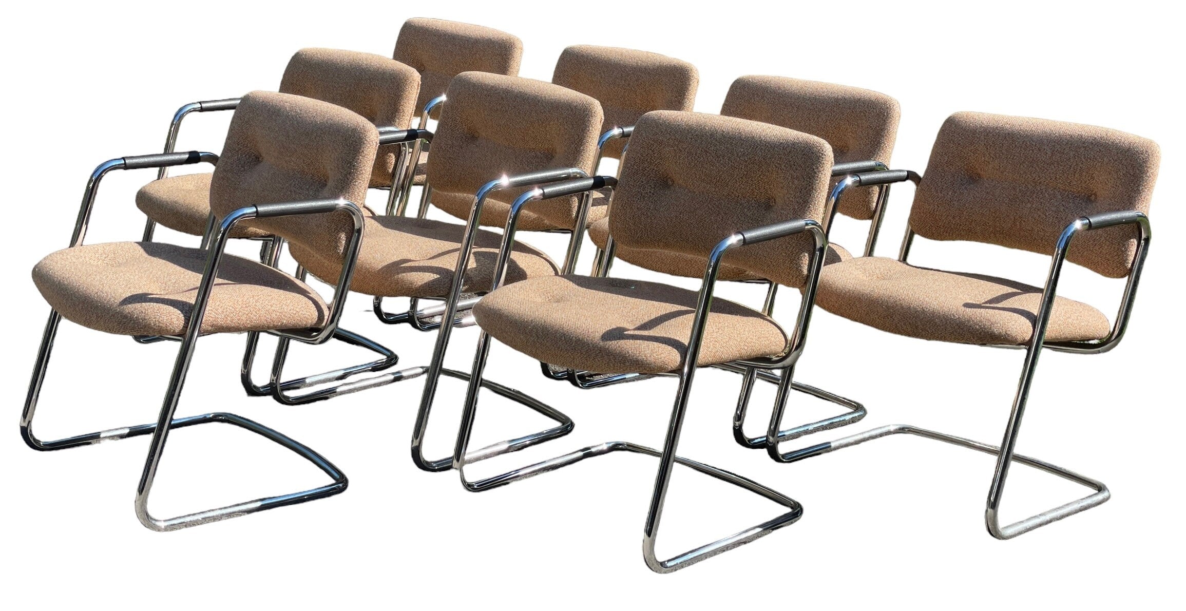 Steelcase — Cantilever Dining Chairs, Set of 8