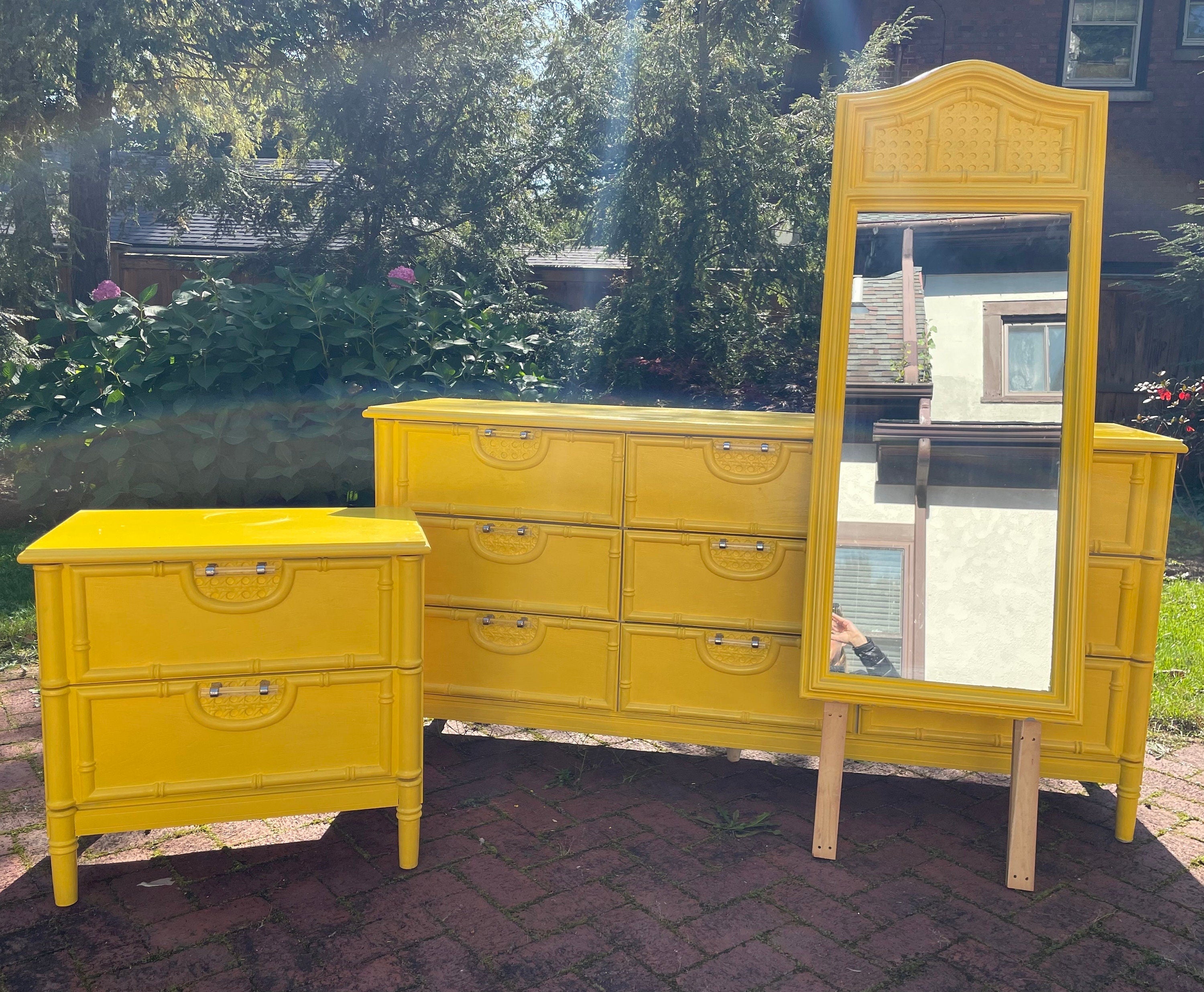 Bassett — Faux Bamboo Dresser