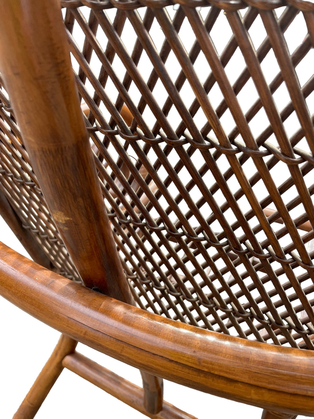 Peacock Chairs — Rattan Pair