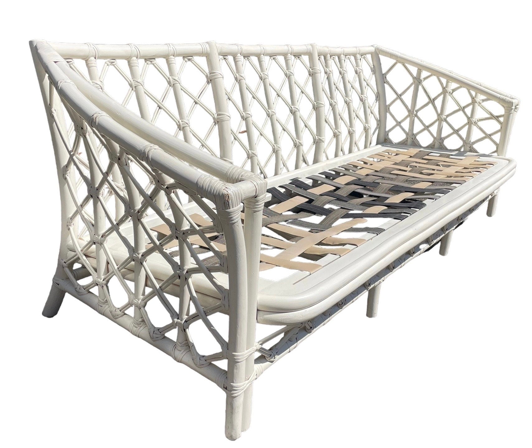 Ficks Reed — Vintage Rattan Sofa, 3 Seat