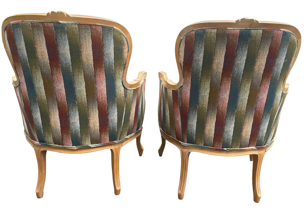 French Bergere — Armchairs, Pair