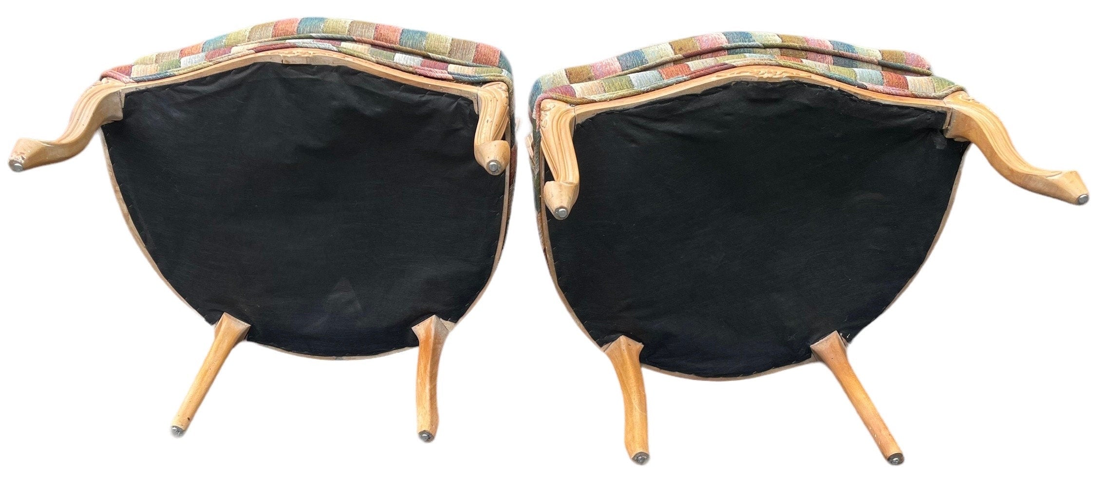 French Bergere — Armchairs, Pair