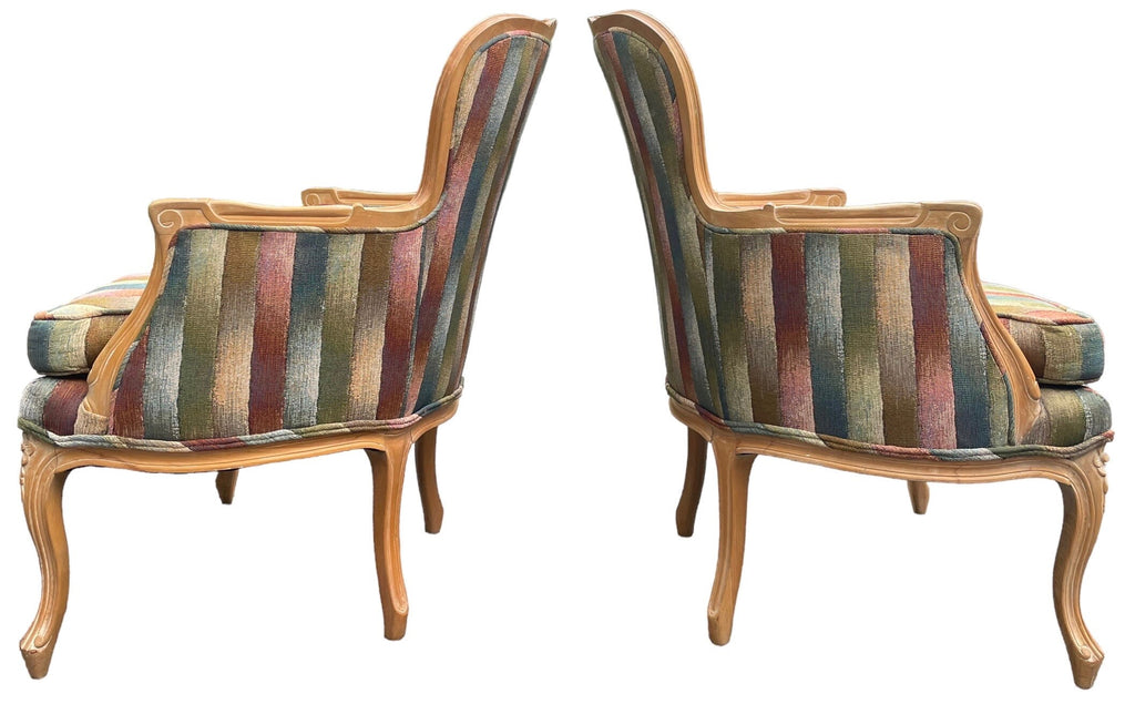 French Bergere — Armchairs, Pair