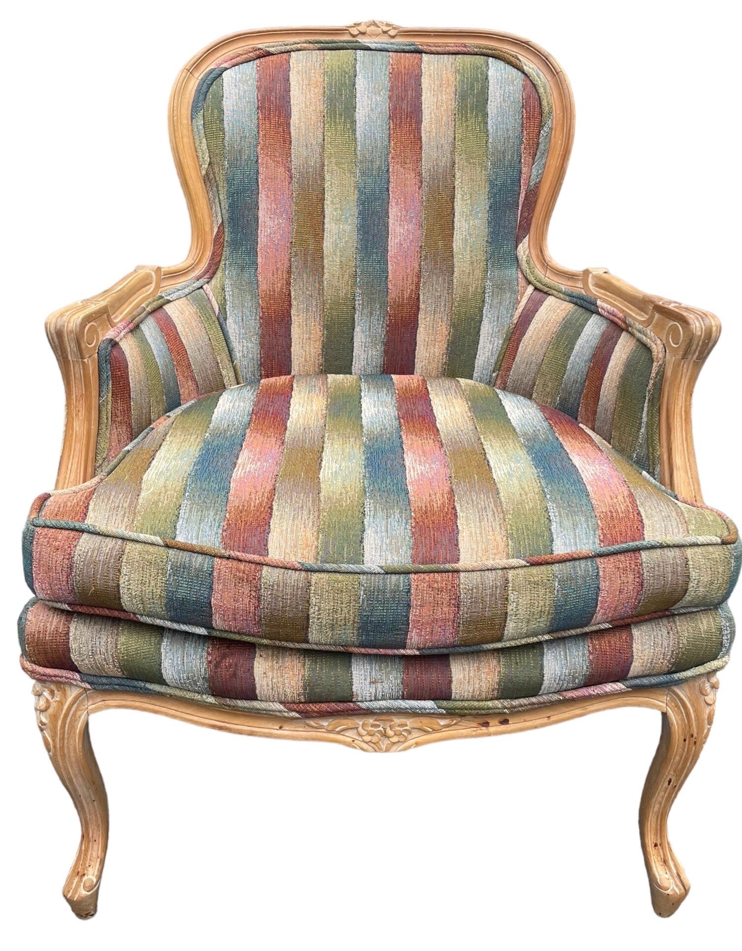 French Bergere — Armchairs, Pair
