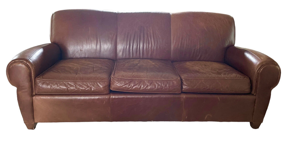 Mitchell Gold — Leather Sofa