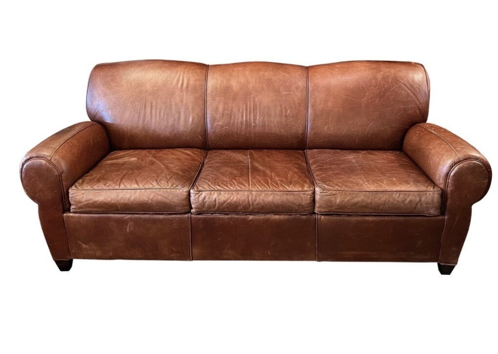 Mitchell Gold — Leather Sofa