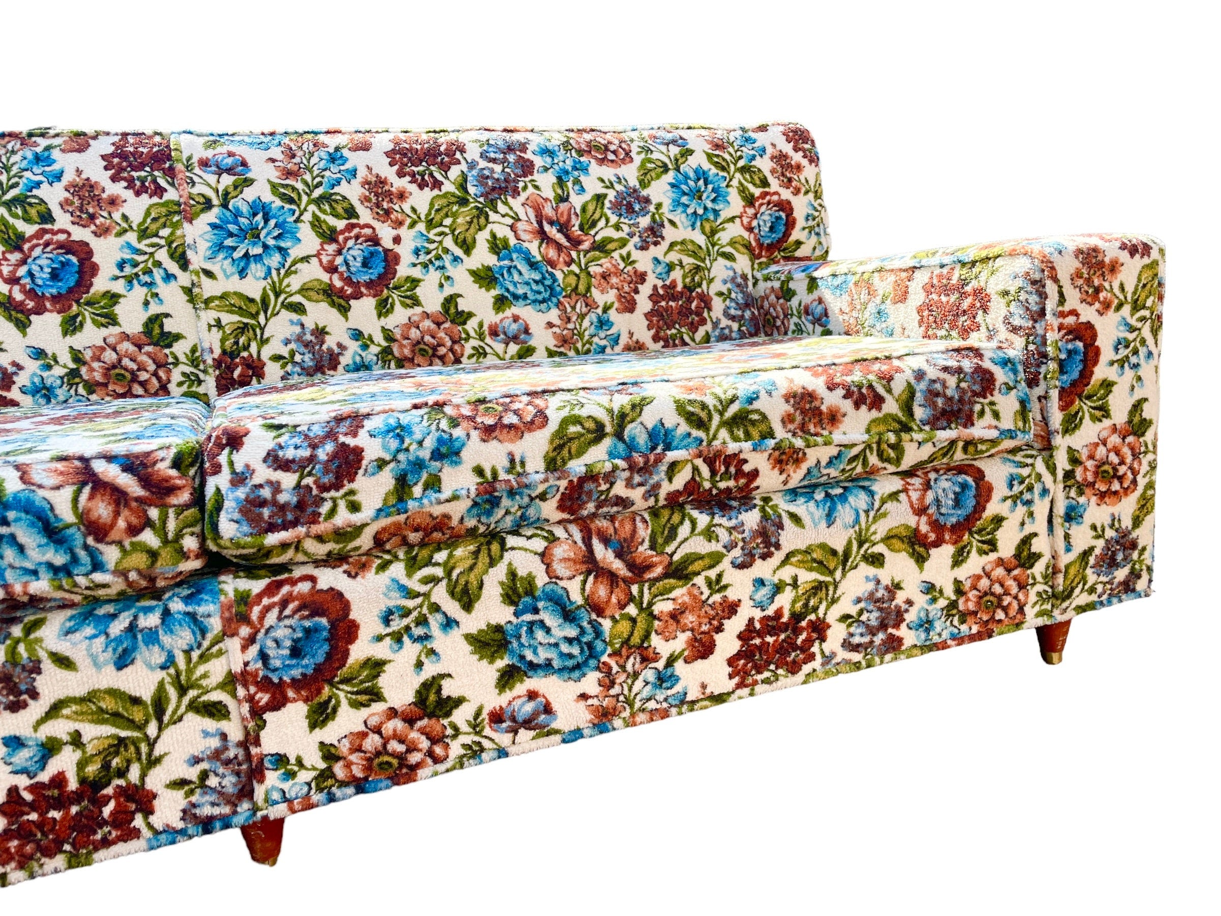 Floral Sofa — Upholstered Couch
