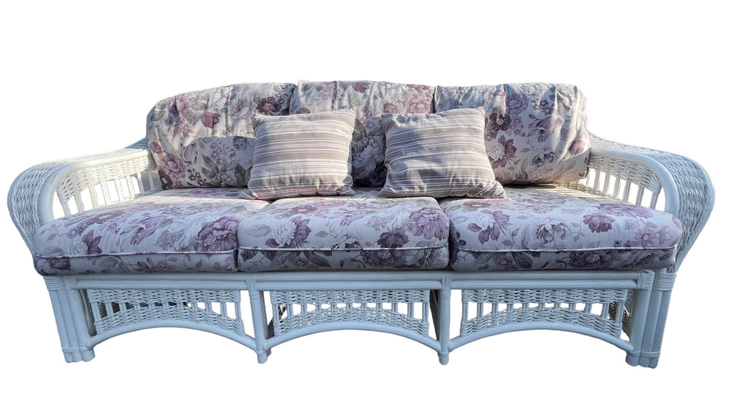 Ficks Reed — Rattan Sofa, 3 Seat