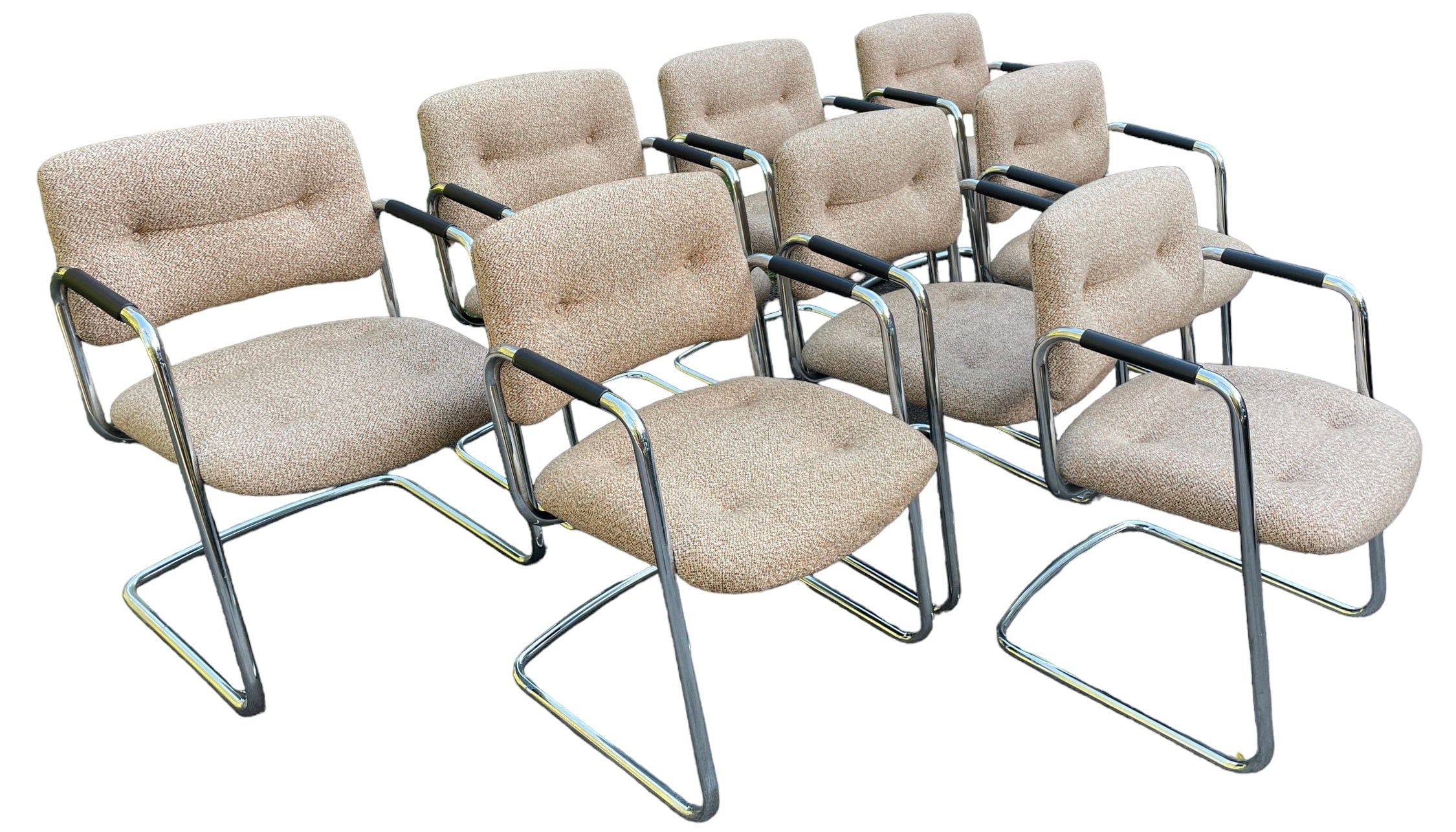 Steelcase — Cantilever Dining Chairs, Set of 8