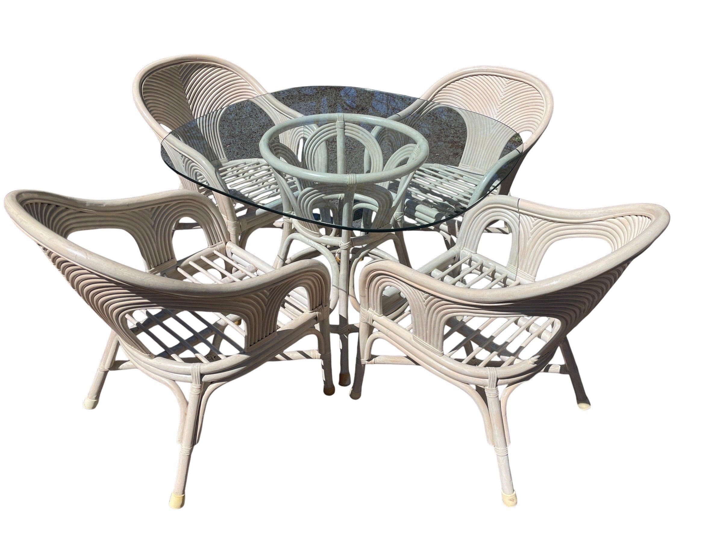 Gabriella Crespi Style — Rattan Dining Set