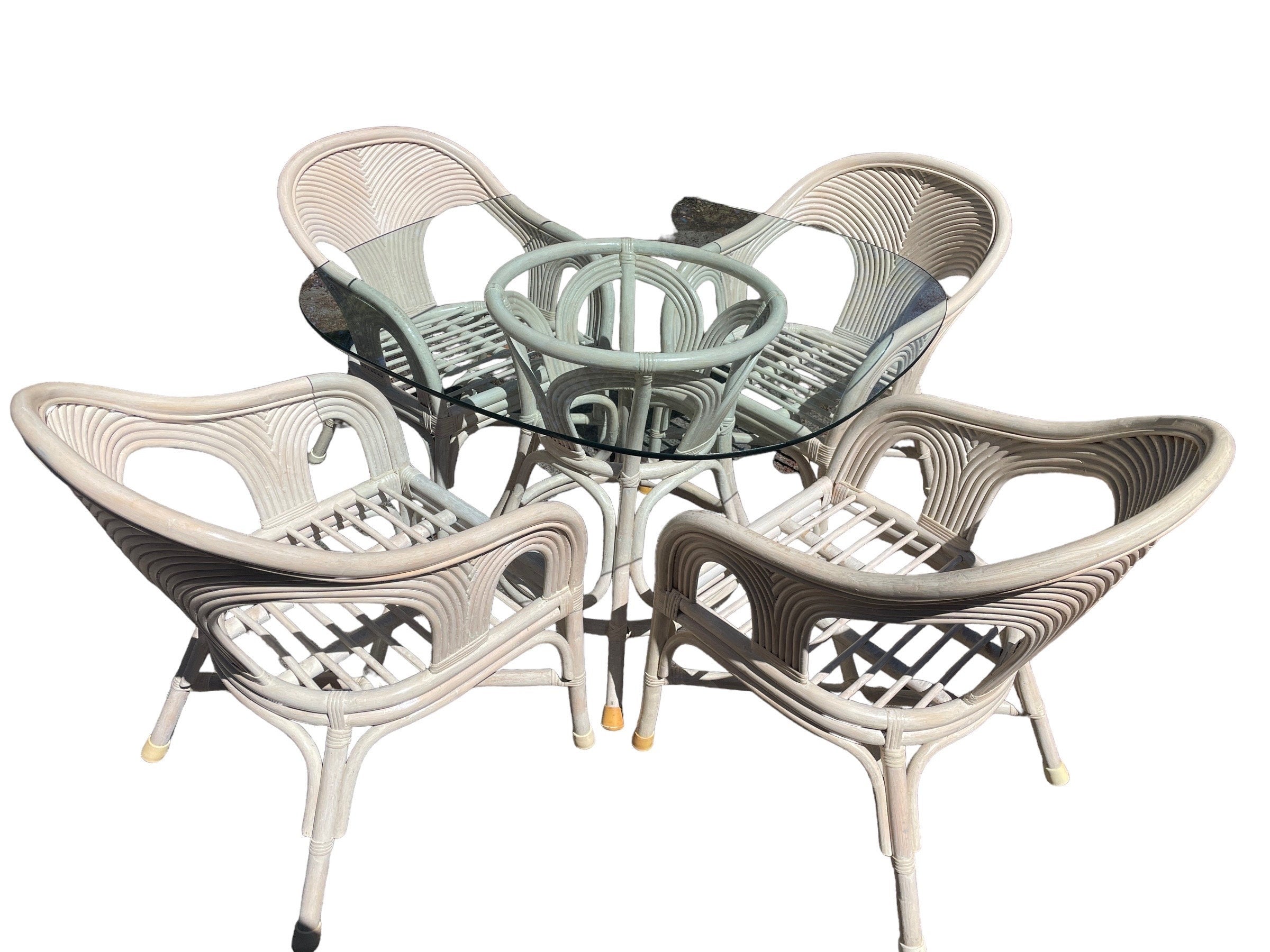 Gabriella Crespi Style — Rattan Dining Set