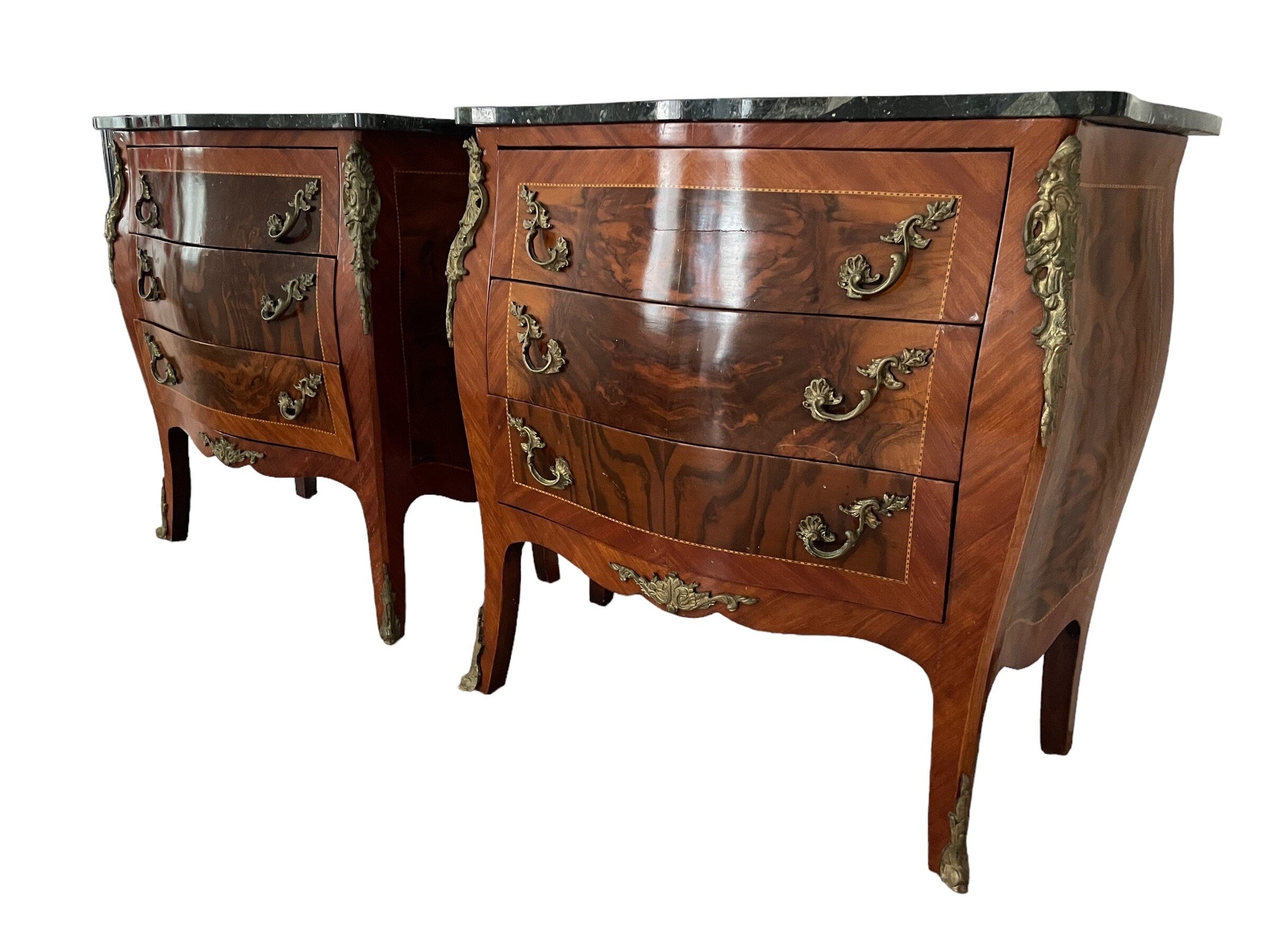 French Louis XV — Bombe Commode