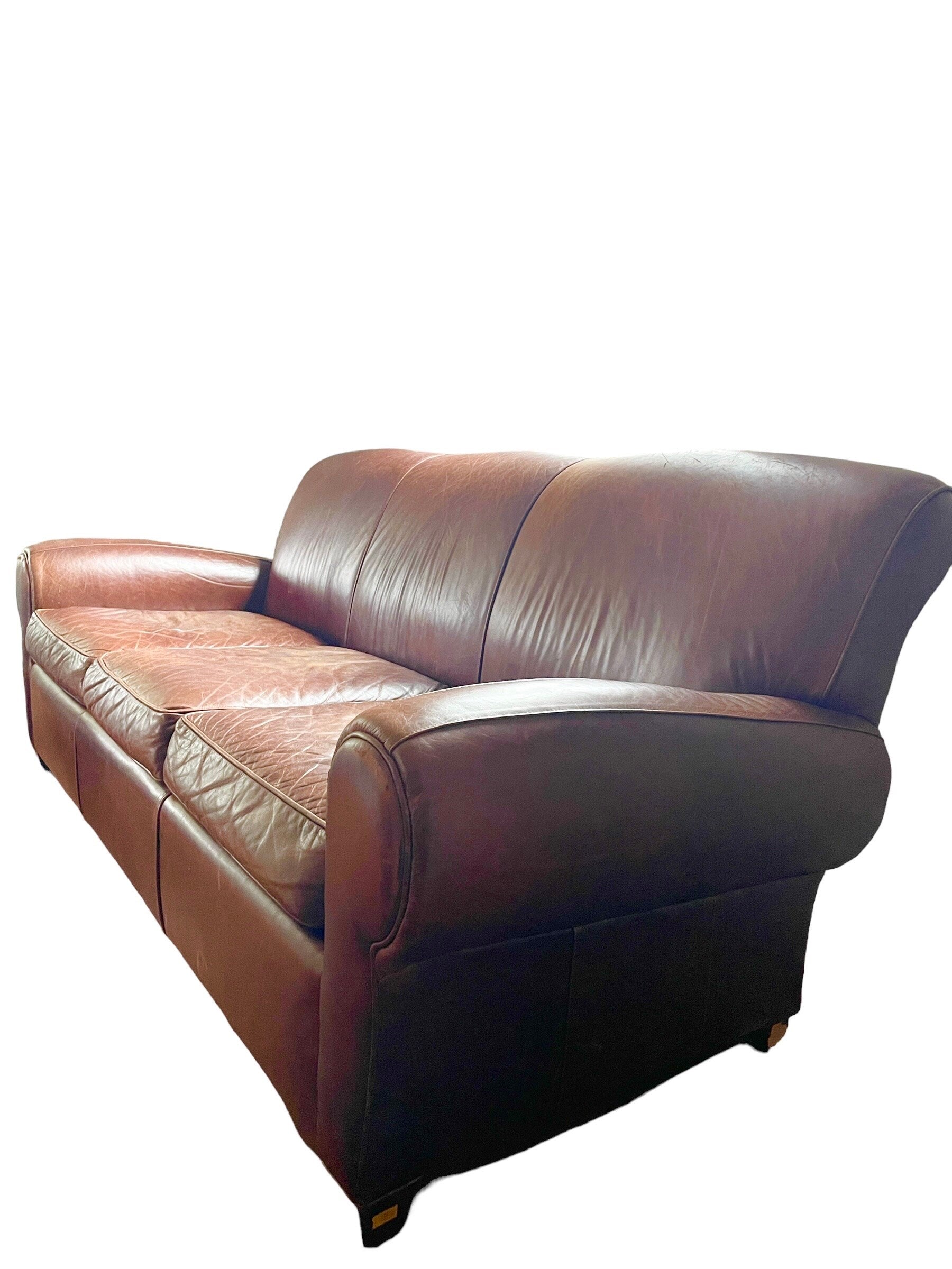 Mitchell Gold — Leather Sofa