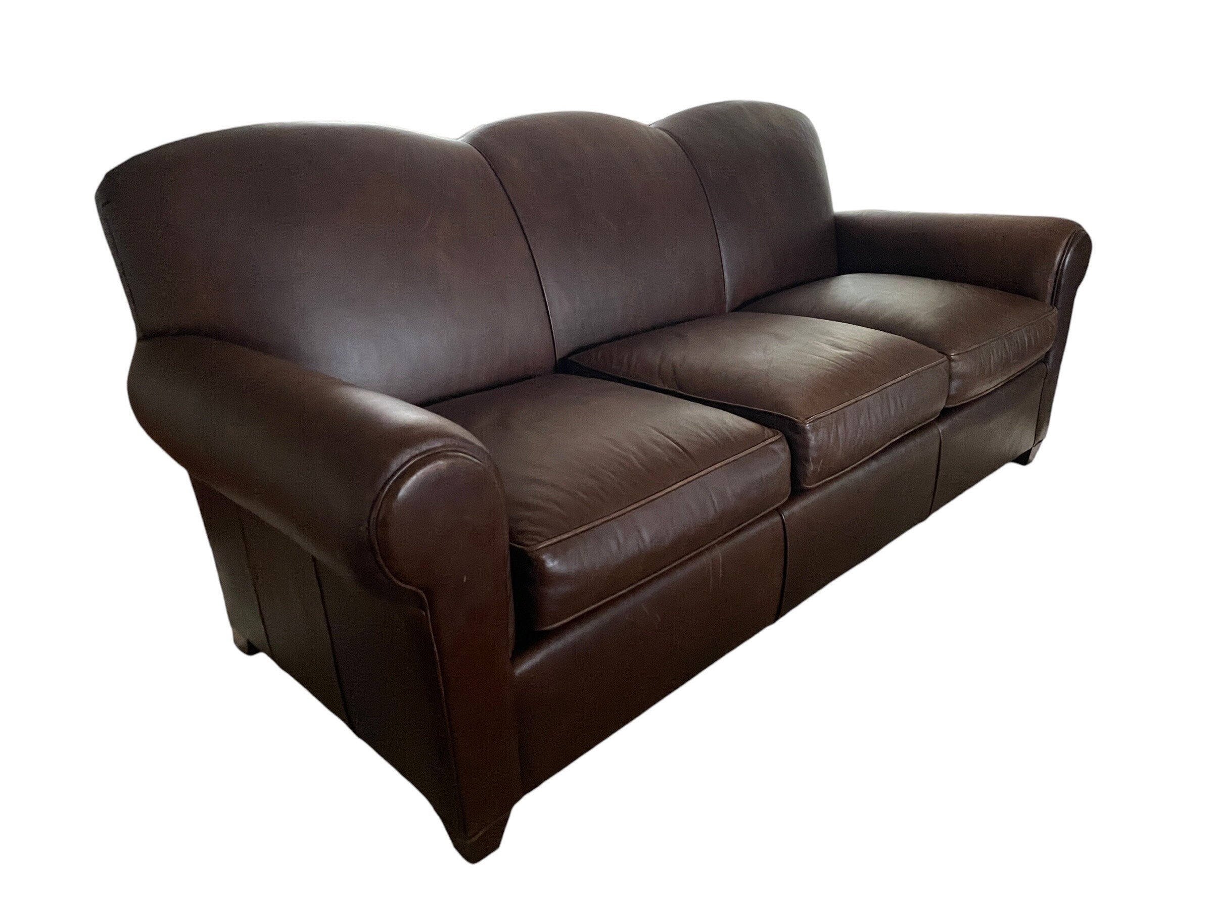 Mitchell Gold — Leather Sofa