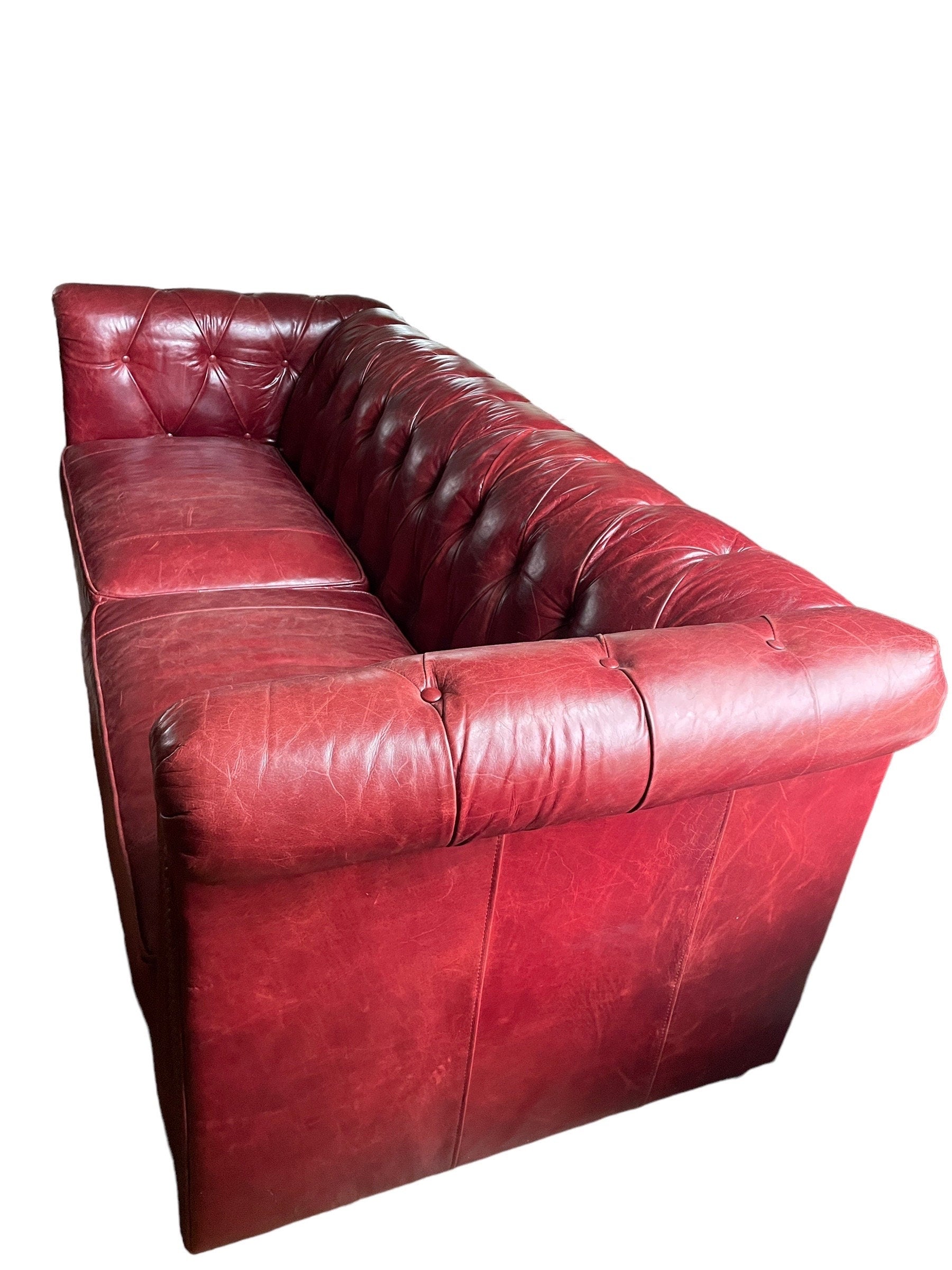 Klaussner — Chesterfield Leather Sofa