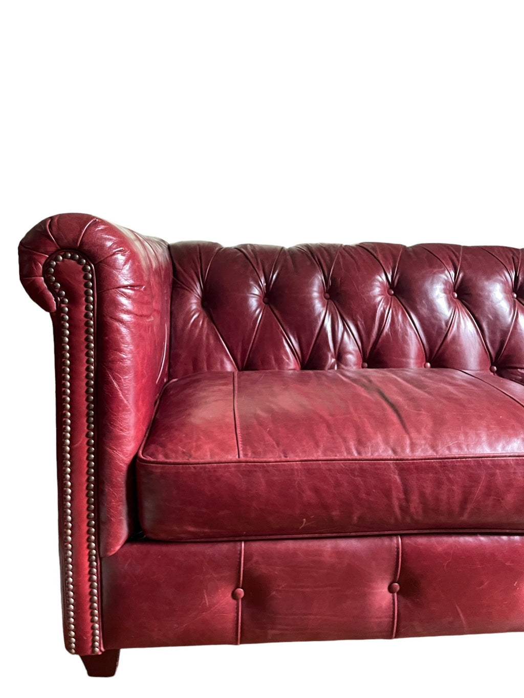 Klaussner — Chesterfield Leather Sofa