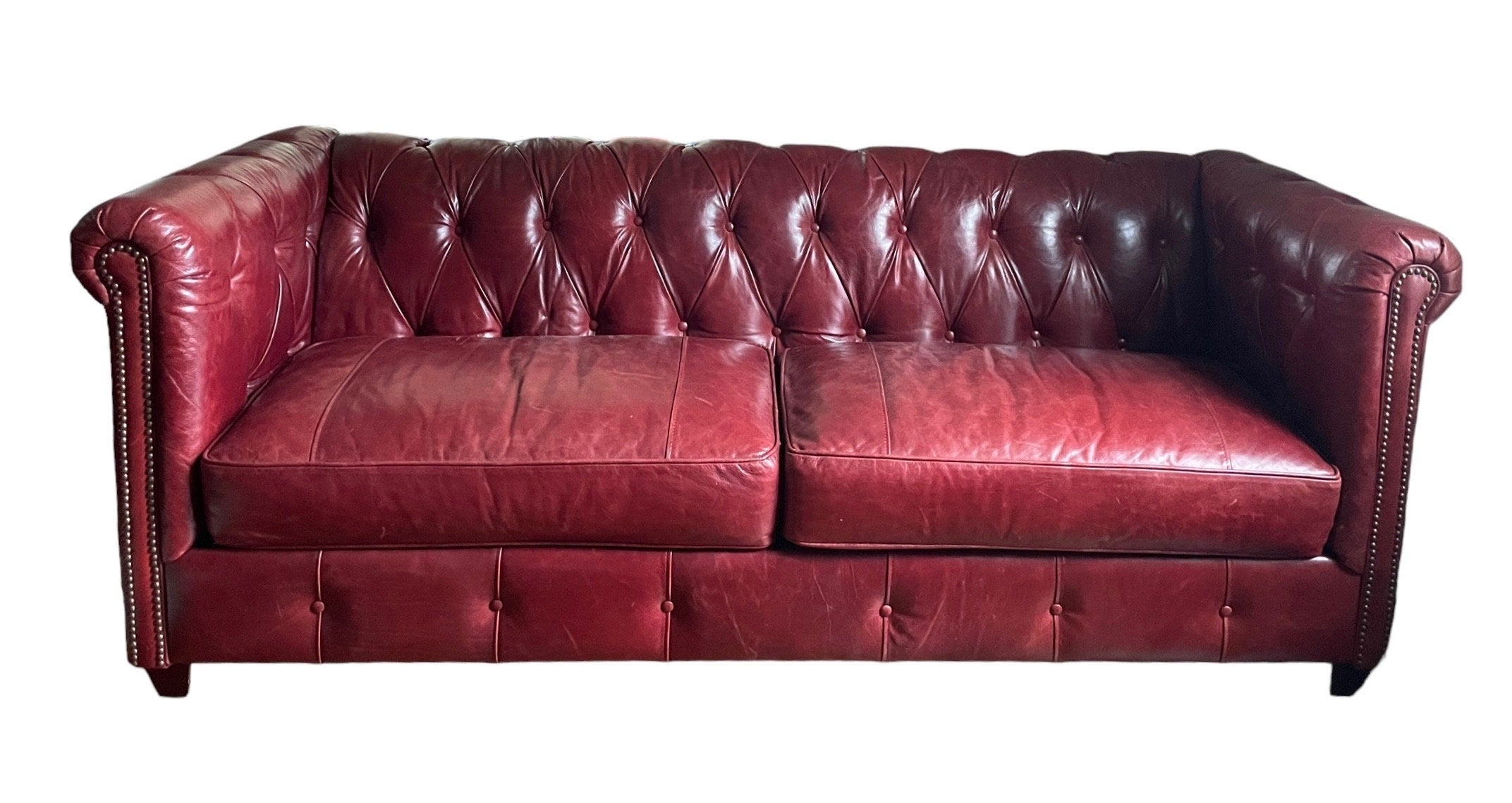 Klaussner — Chesterfield Leather Sofa