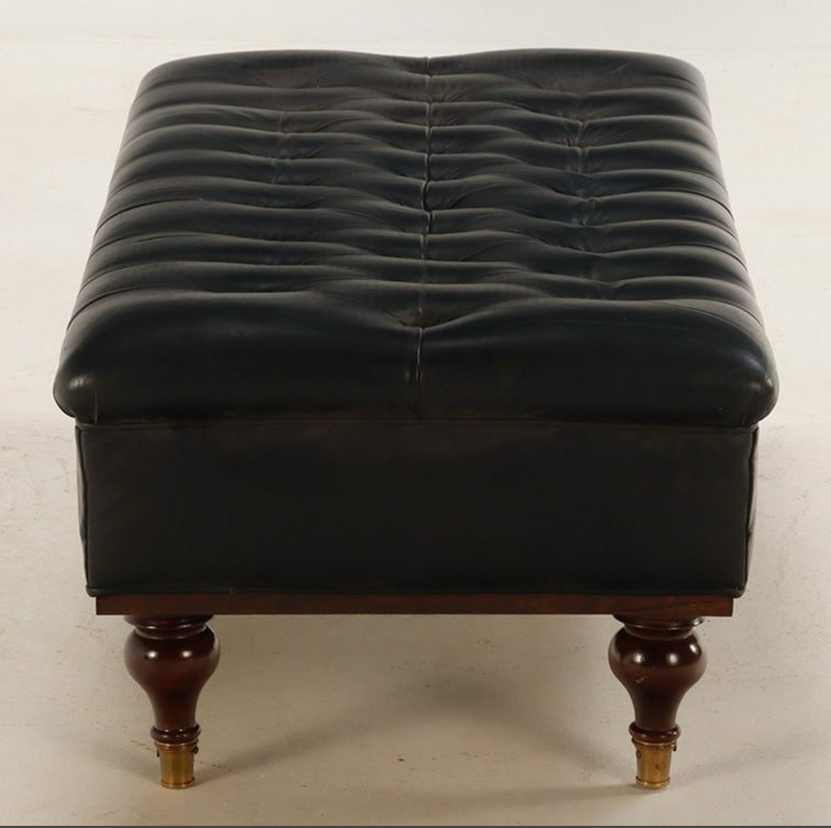 Leather Ottoman — Chesterfield Bench