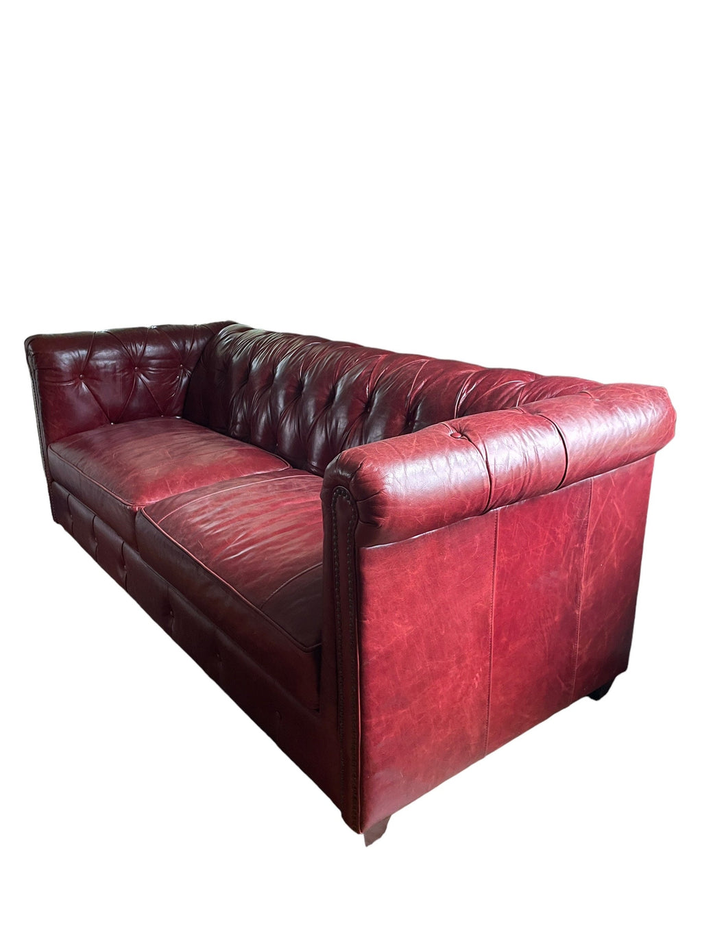 Klaussner — Chesterfield Leather Sofa