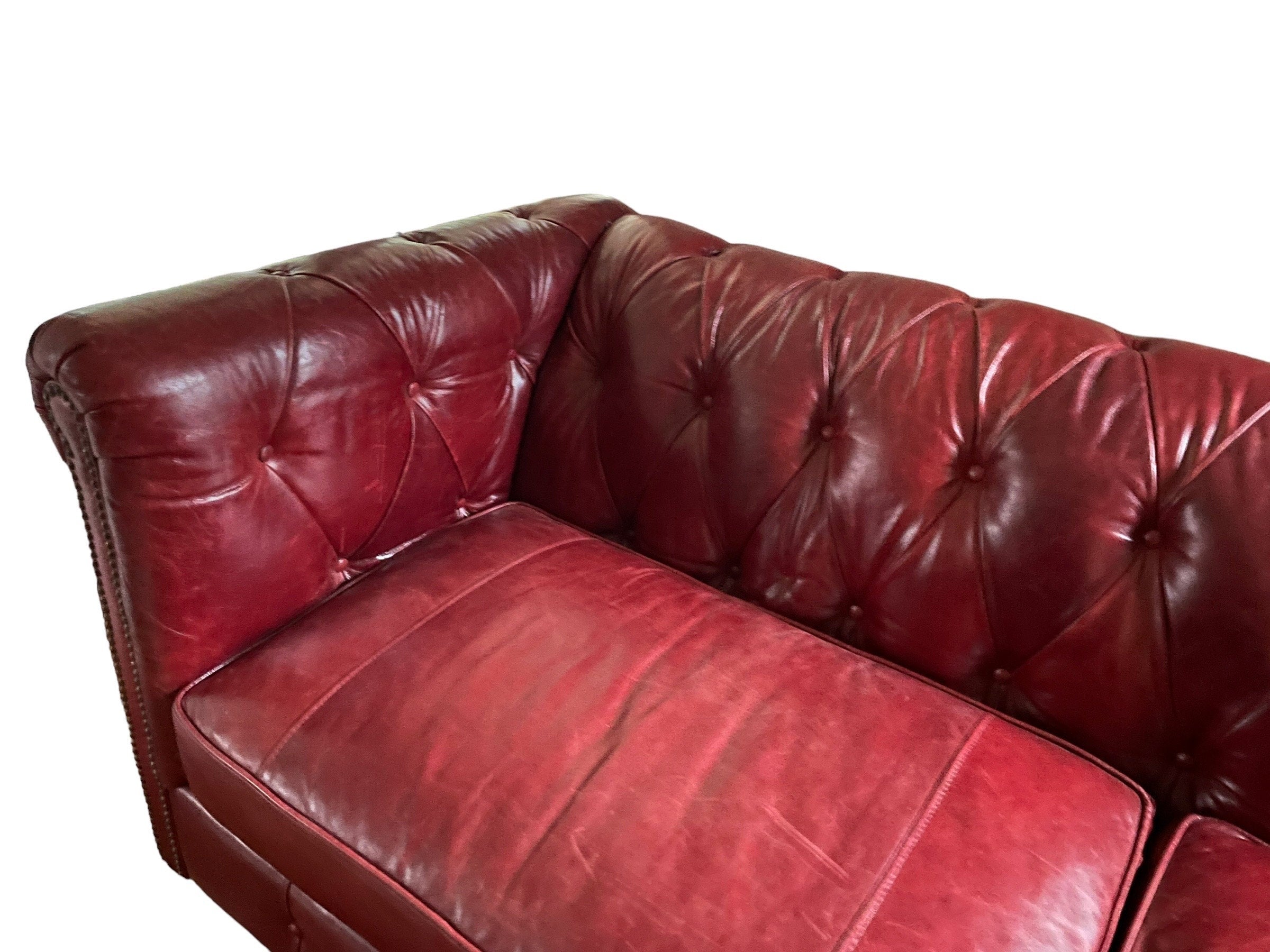 Klaussner — Chesterfield Leather Sofa