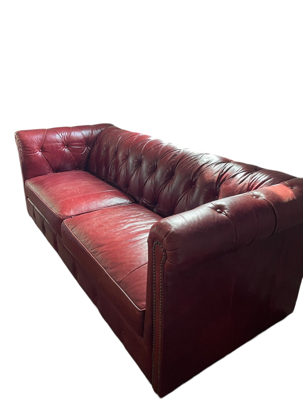 Klaussner — Chesterfield Leather Sofa