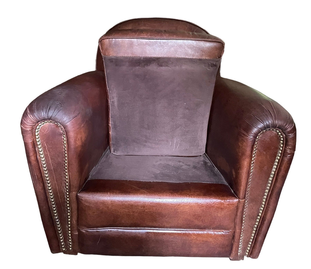 Restoration Hardware Style — Leather Armchair