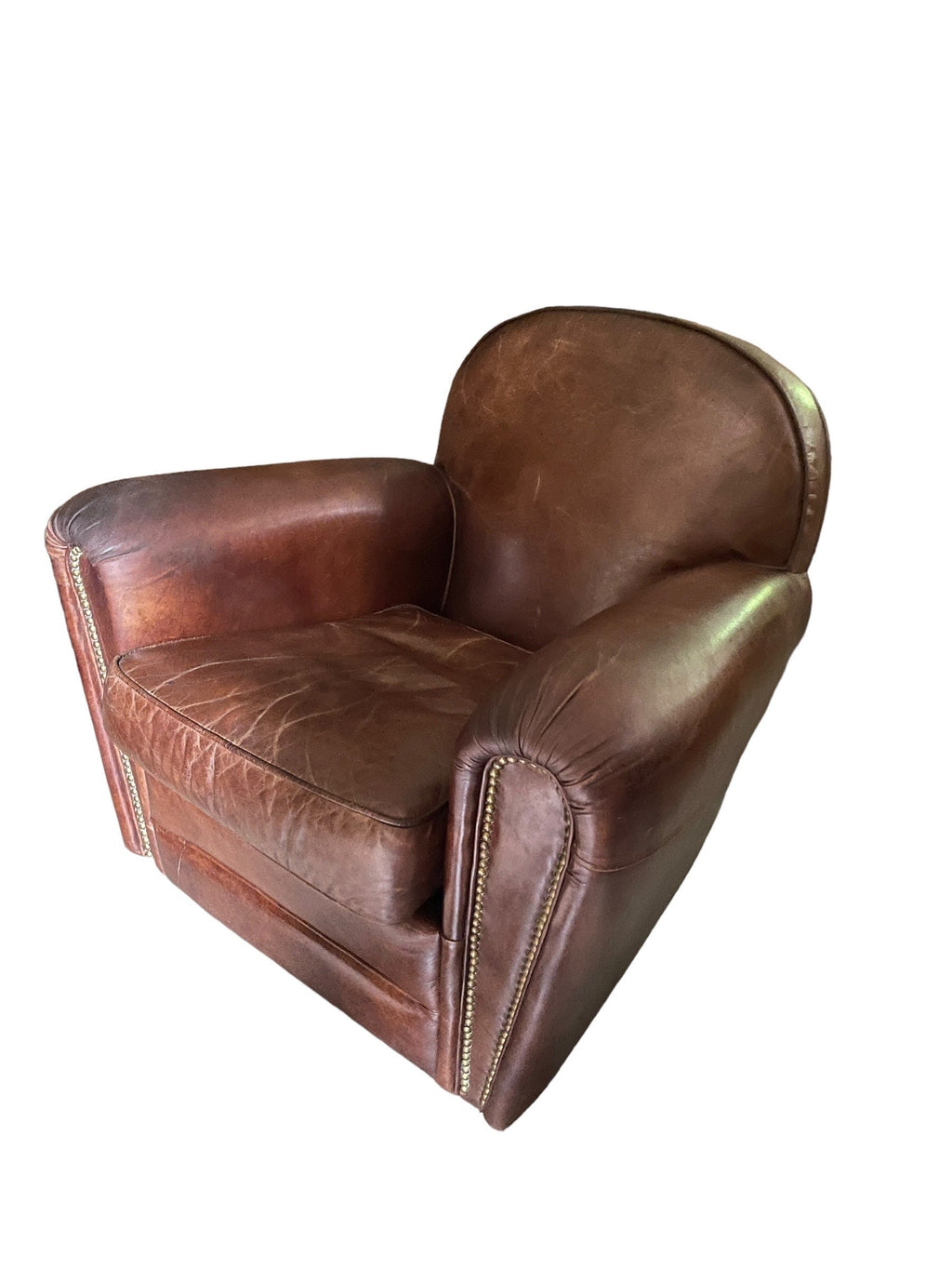 Restoration Hardware Style — Leather Armchair