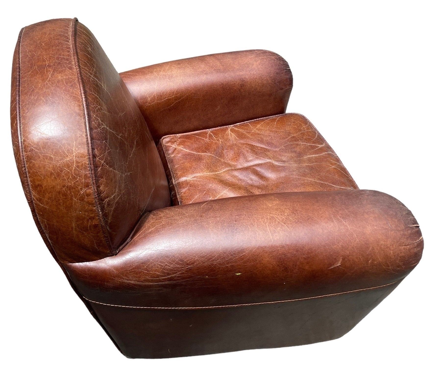 Restoration Hardware Style — Leather Armchair